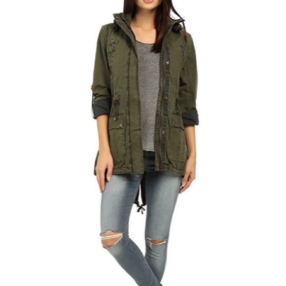 levi's hooded utility jacket women's